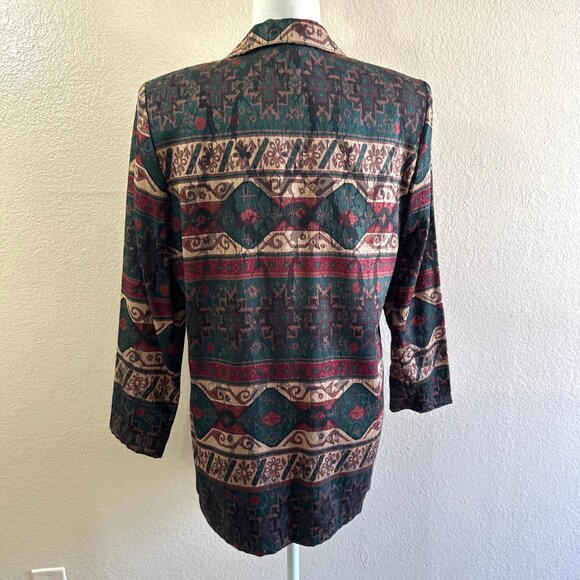 Joseph Gee Vintage 80s Abstract Artsy Oversized Retro Blazer - Picture 6 of 8